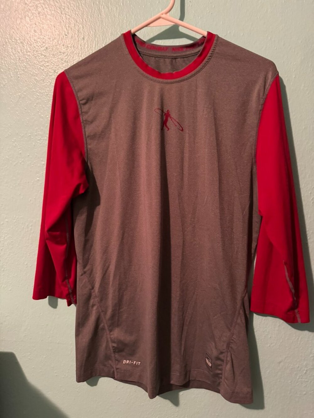 Nike swingman shirt medium Red Gray Baseball